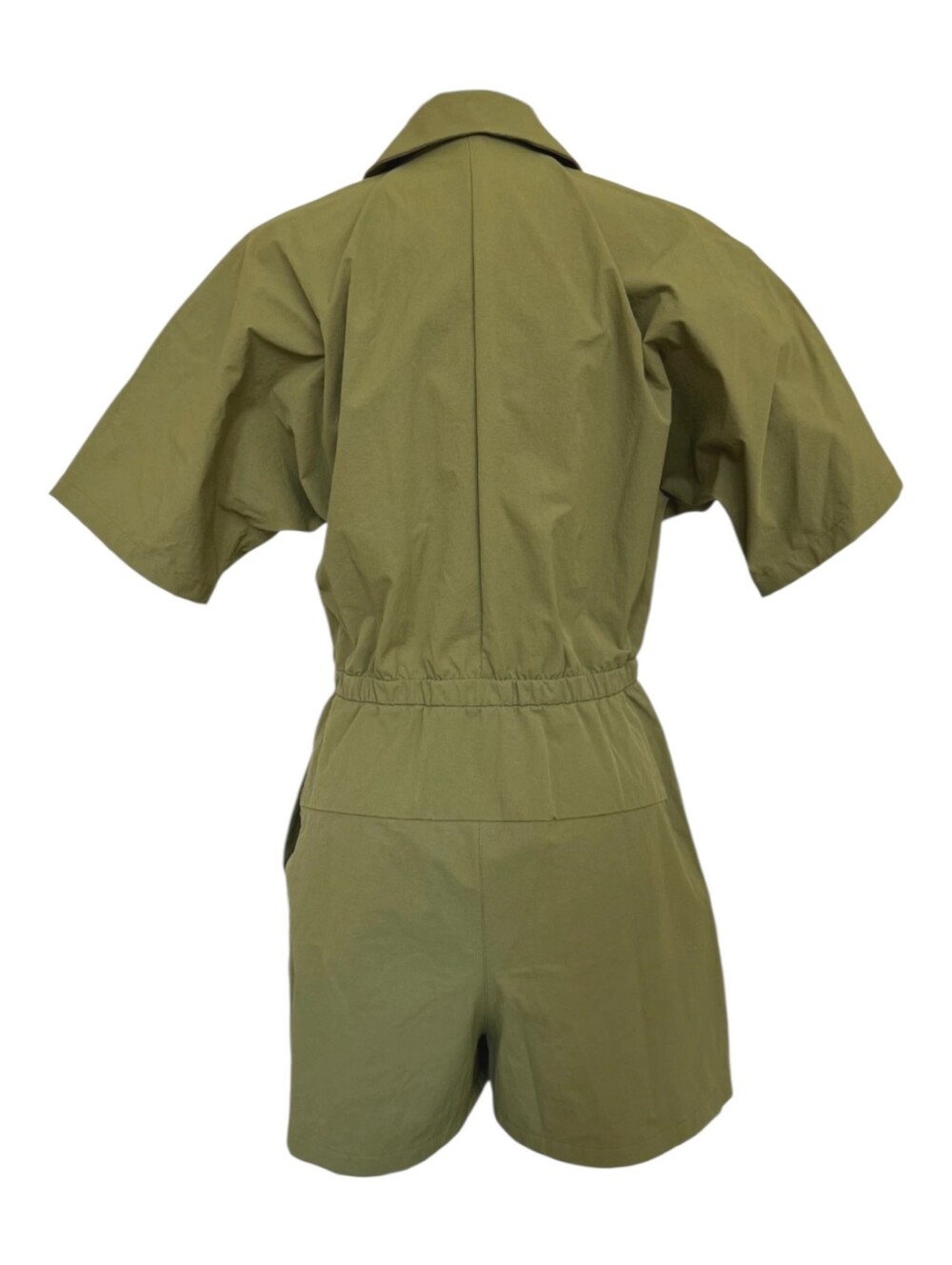 Lululemon lab Zip-Front Collared Romper Bronze Green Size 2 - Picture 6 of 6